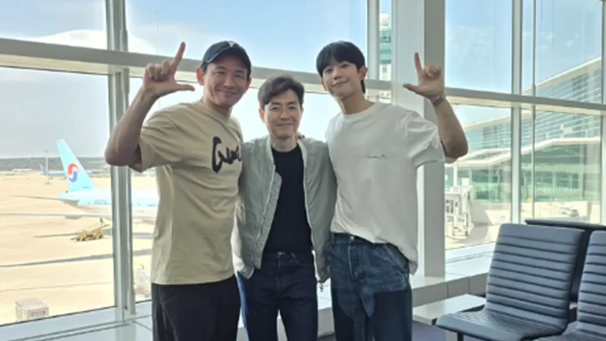 황정민과 류승완감독, 정해인(정해인 SNS) 황정민과 류승완감독, 정해인(정해인 SNS)