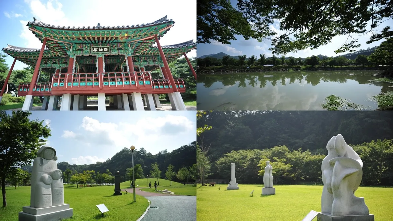 전라북도 임실군 사선대관광지 ＆ 조각공원