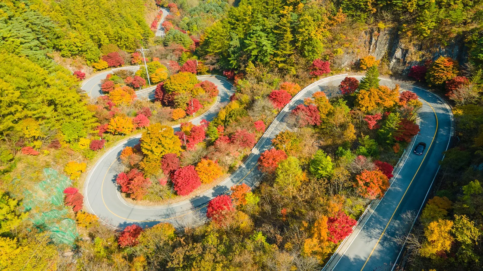 충북 단양, 보발재 고갯길 / 출처 : 단양군