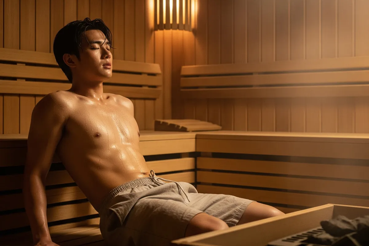 사우나 효과 : 사우나에서는 땀으로 열을 계속 방출할 수 있다. 사우나 효과 : 사우나에서는 땀으로 열을 계속 방출할 수 있다.
