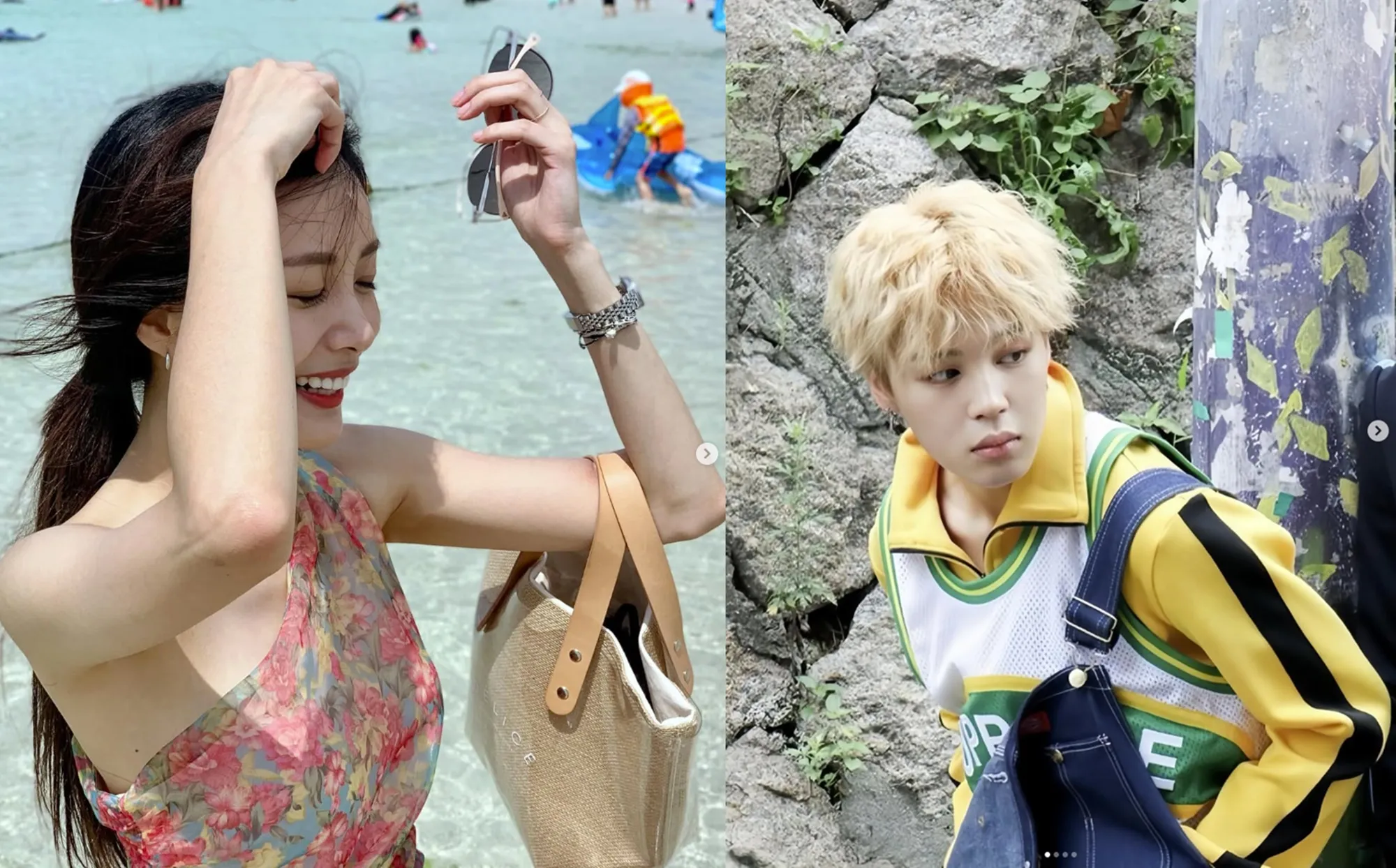 출처 : 송다은,지민 SNS 출처 : 송다은,지민 SNS