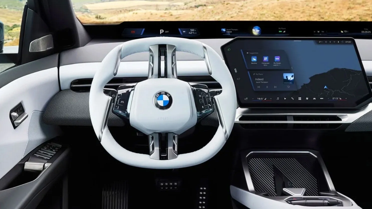 BMW 신형 iX3 실내 디스플레이 (출처=BMW)<br> BMW 신형 iX3 실내 디스플레이 (출처=BMW)<br>