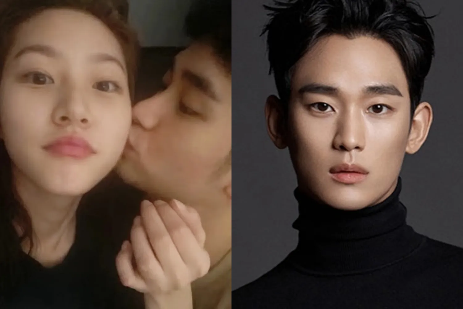 사진=김새론 SNS, 김수현 소속사 사진=김새론 SNS, 김수현 소속사