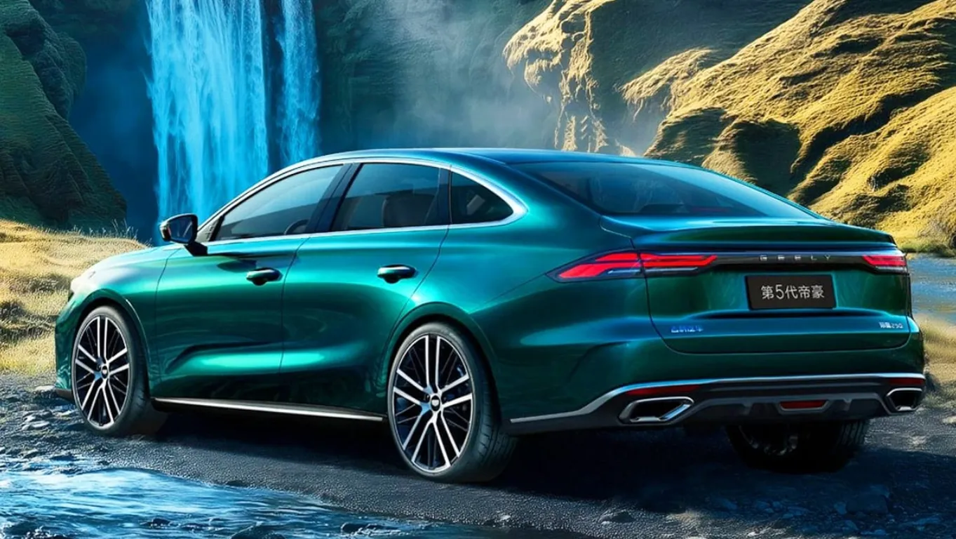 지리 신형 엠그란드 측후면 (출처=지리)