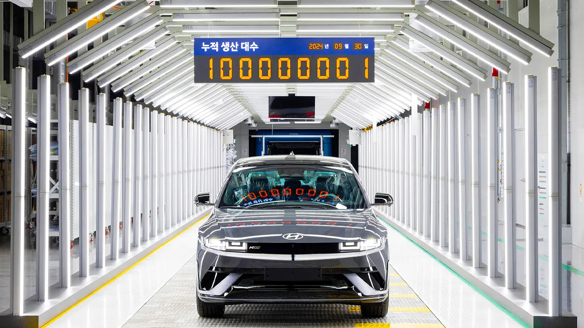 아이오닉 5 생산 대수 1억대 달성 기념 / 현대자동차