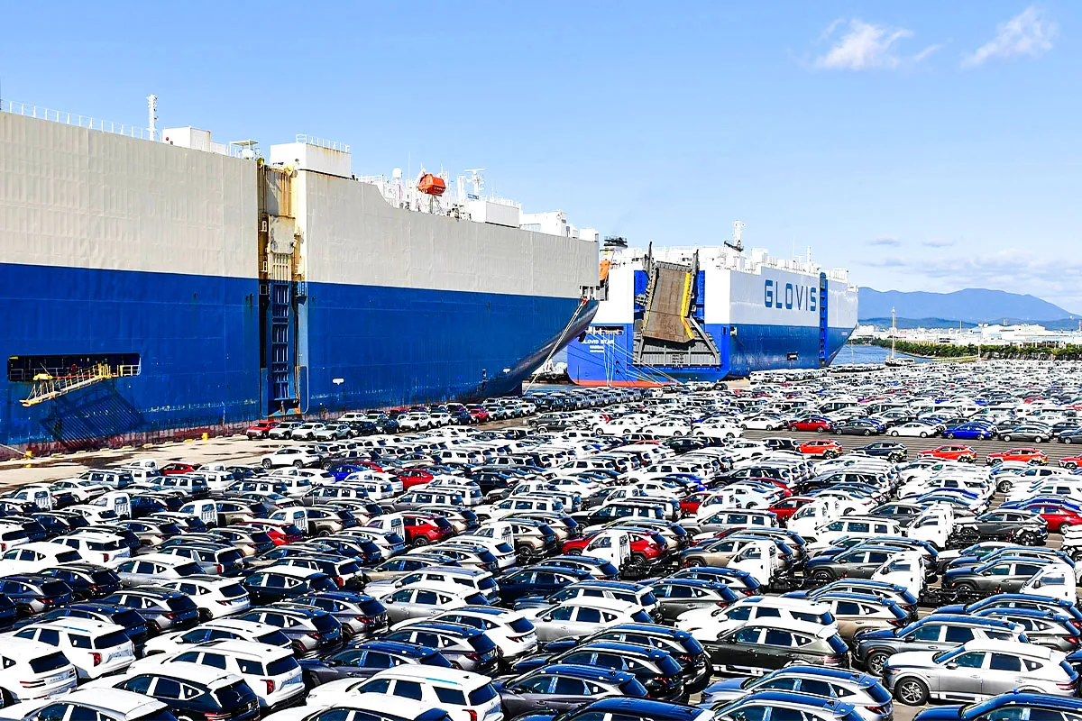 수출 선적 부두 - 출처 : 현대자동차