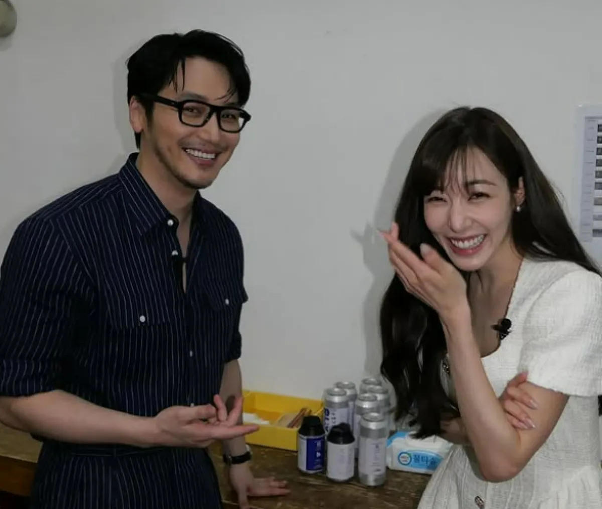 배우 변요한(왼쪽)과 그룹 소녀시대의 티파니 영. 변요한 인스타그램 캡처