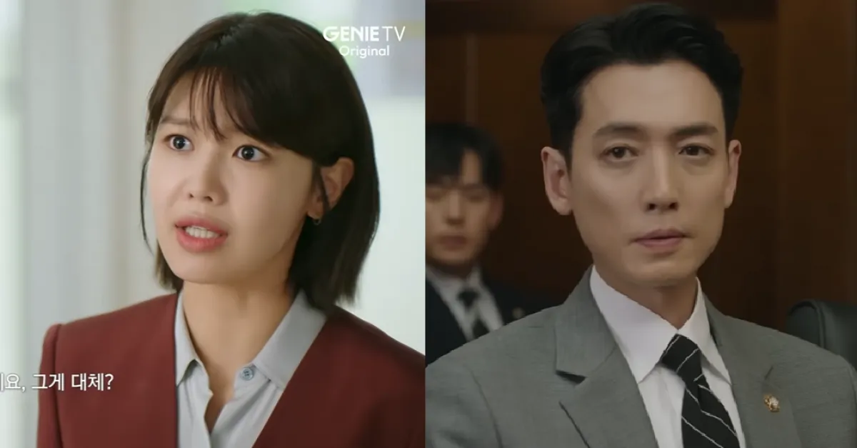 배우 최수영(왼쪽)과 정경호. 지니 TV ‘아이돌아이’ 예고편-tvN ‘프로보노’ 방송화면