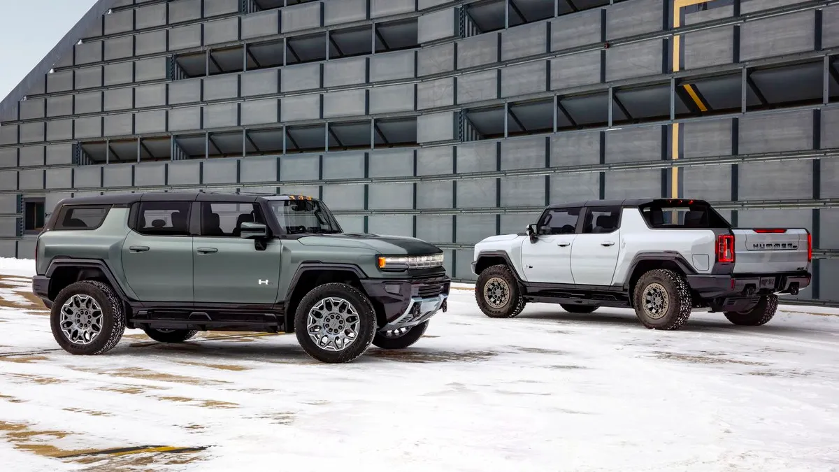 허머 EV SUV와 픽업 모델 / GMC