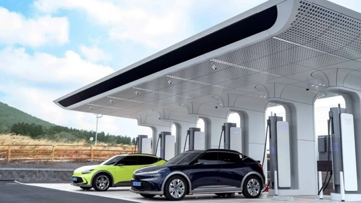 현대자동차 앤차지 충전 모습 / 사진=현대자동차