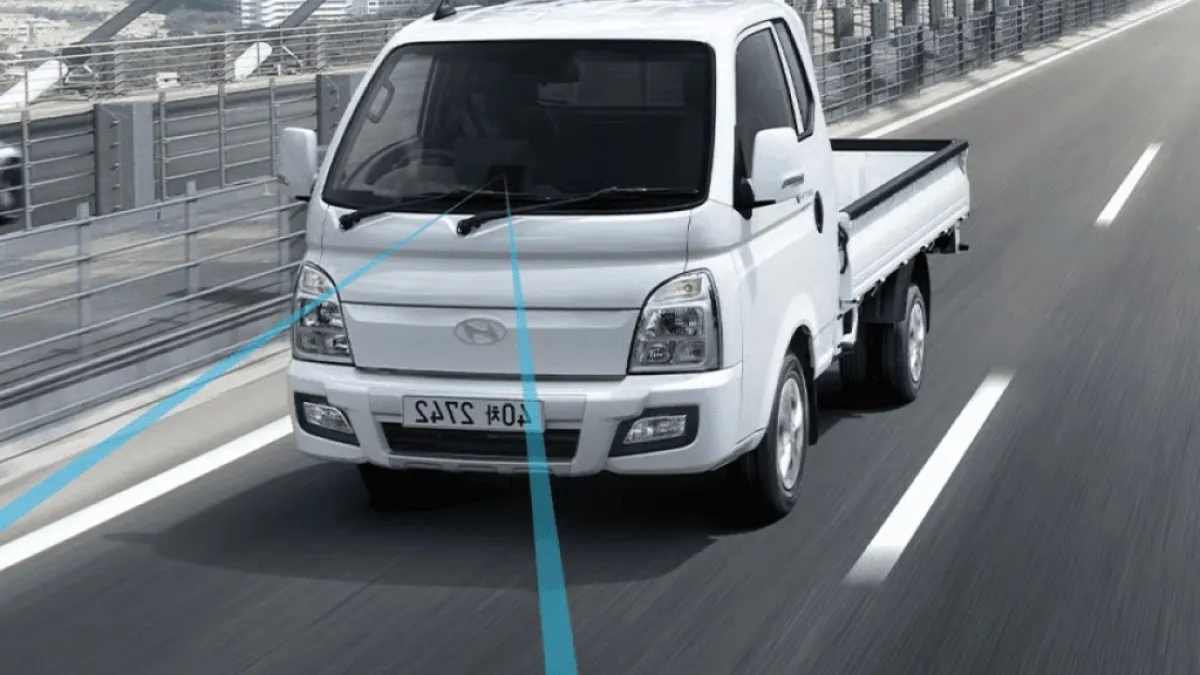 포터2 차로 이탈 경고 / 사진=현대자동차