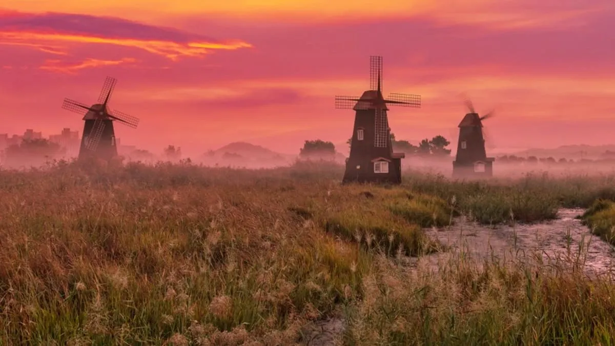 소래습지생태공원 일몰 / 사진=인천투어