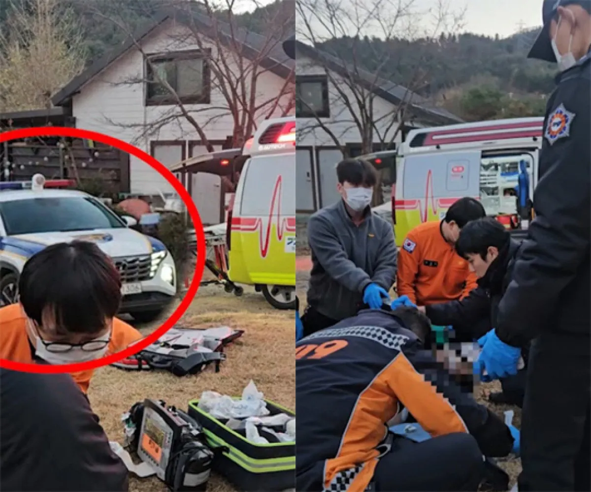 김수용 사고 당시 현장 사진. 김숙TV 캡처