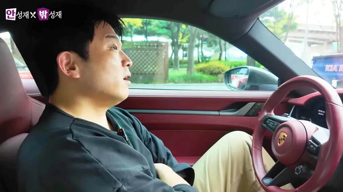 안성재 셰프가 타는 포르쉐 911 카레라 S / 유튜브 ‘셰프 안성재 Chef Sung Anh’