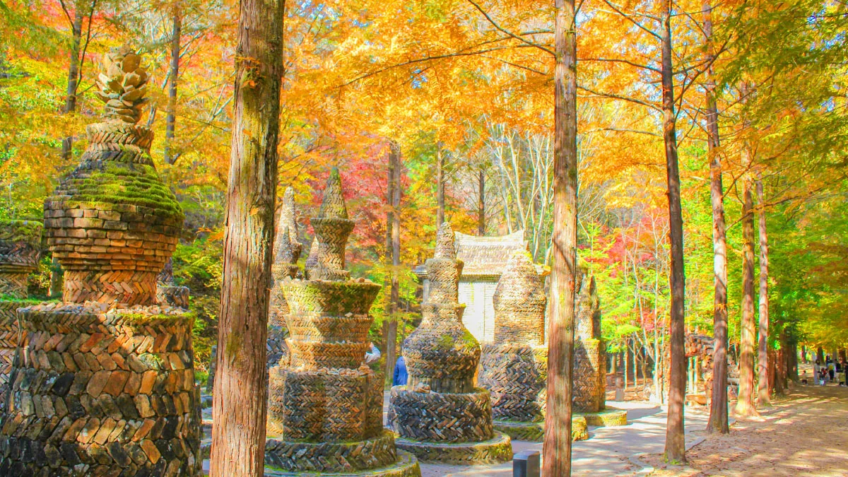 상소동산림욕장 돌탑 / 사진=대전관광공사 공식블로그