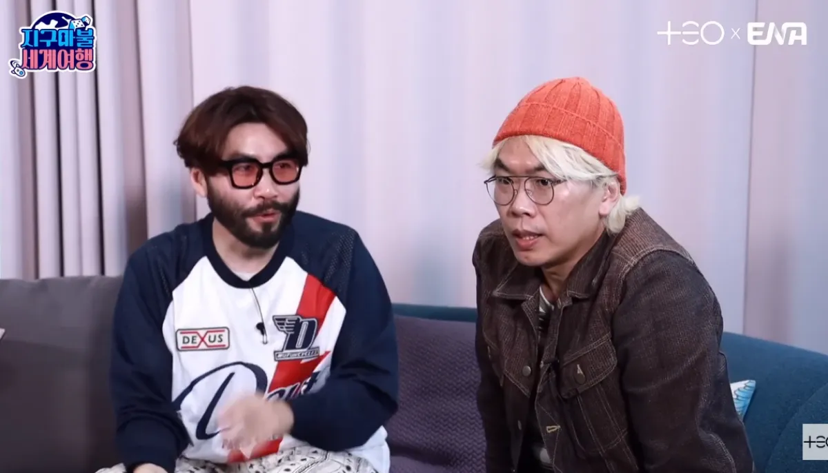 방송인 노홍철(왼쪽)과 김태호 PD. 유튜브 채널 ‘테오’ 캡처