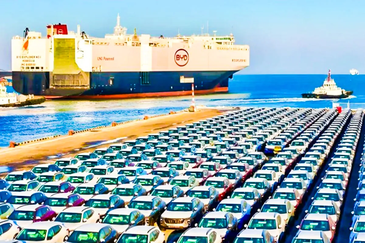 수출선적 - 출처 : BYD