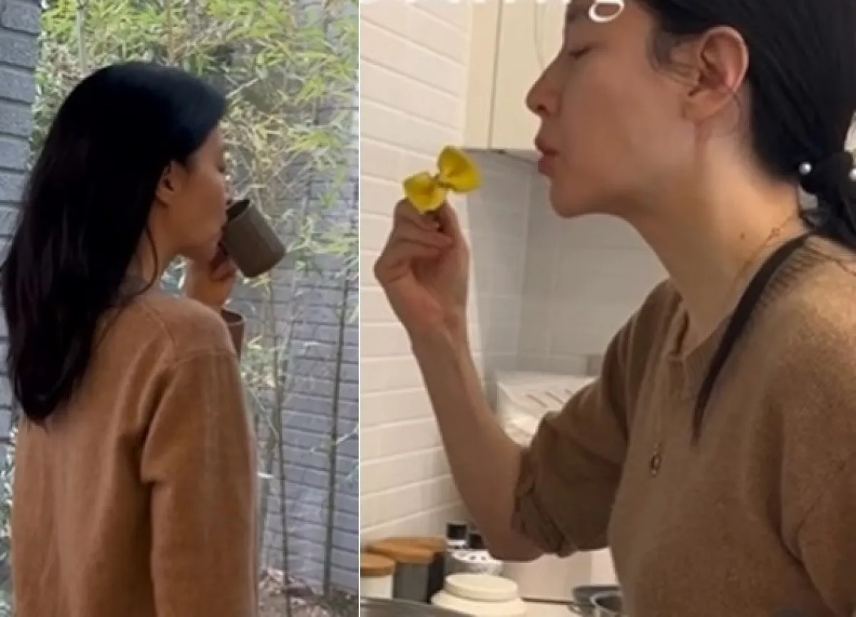 배우 이영애가 아침 식단을 공개했다. 이영애 인스타그램 캡처