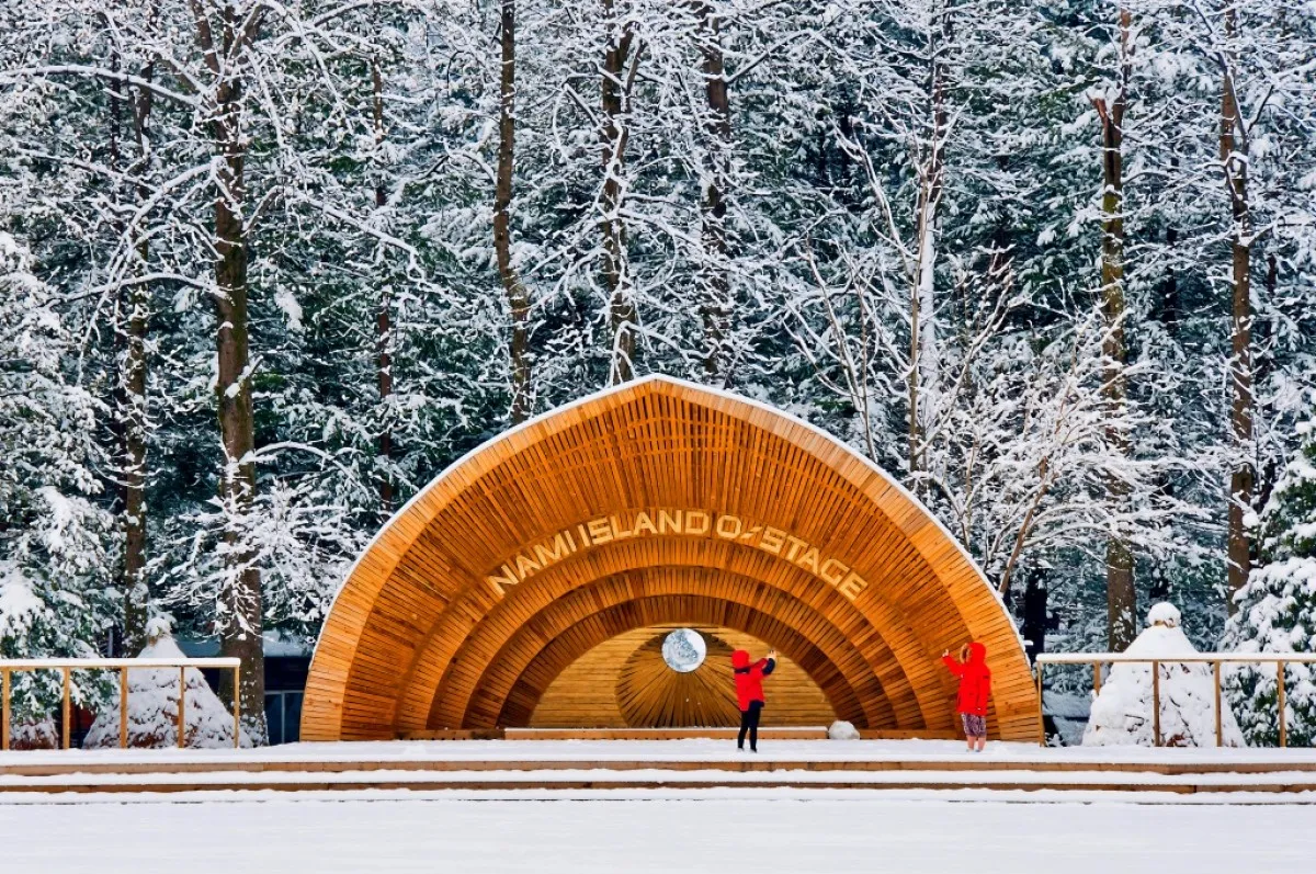 사진=변상현. 남이섬에 눈 오던 날. 2014 춘천관광사진전