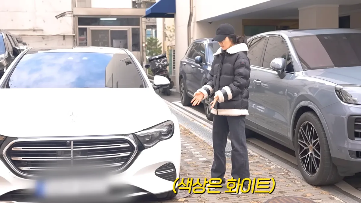 한가인이 타는 차 E클래스 / 유튜브 ‘자유부인 한가인’