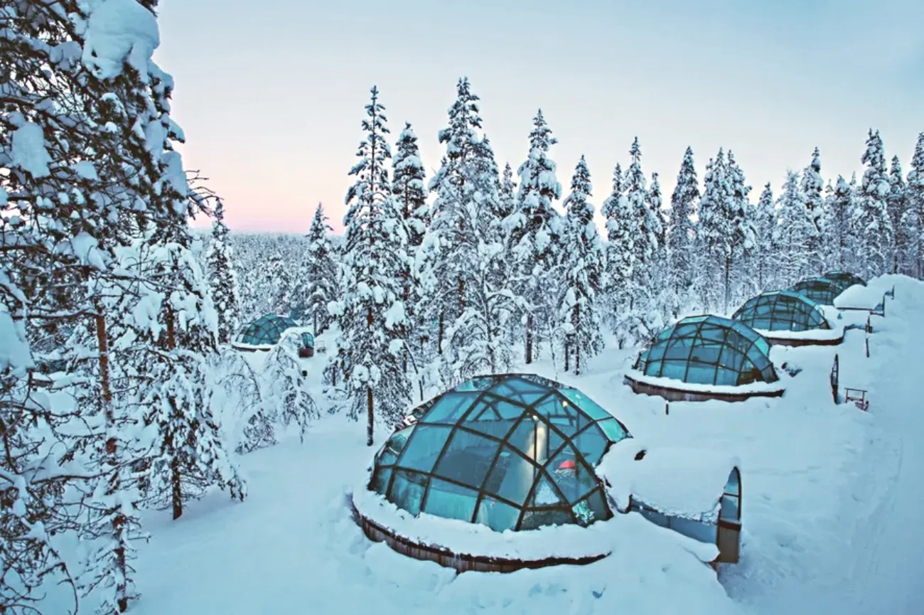 사진=핀란드 로바니에미 유리 이글루