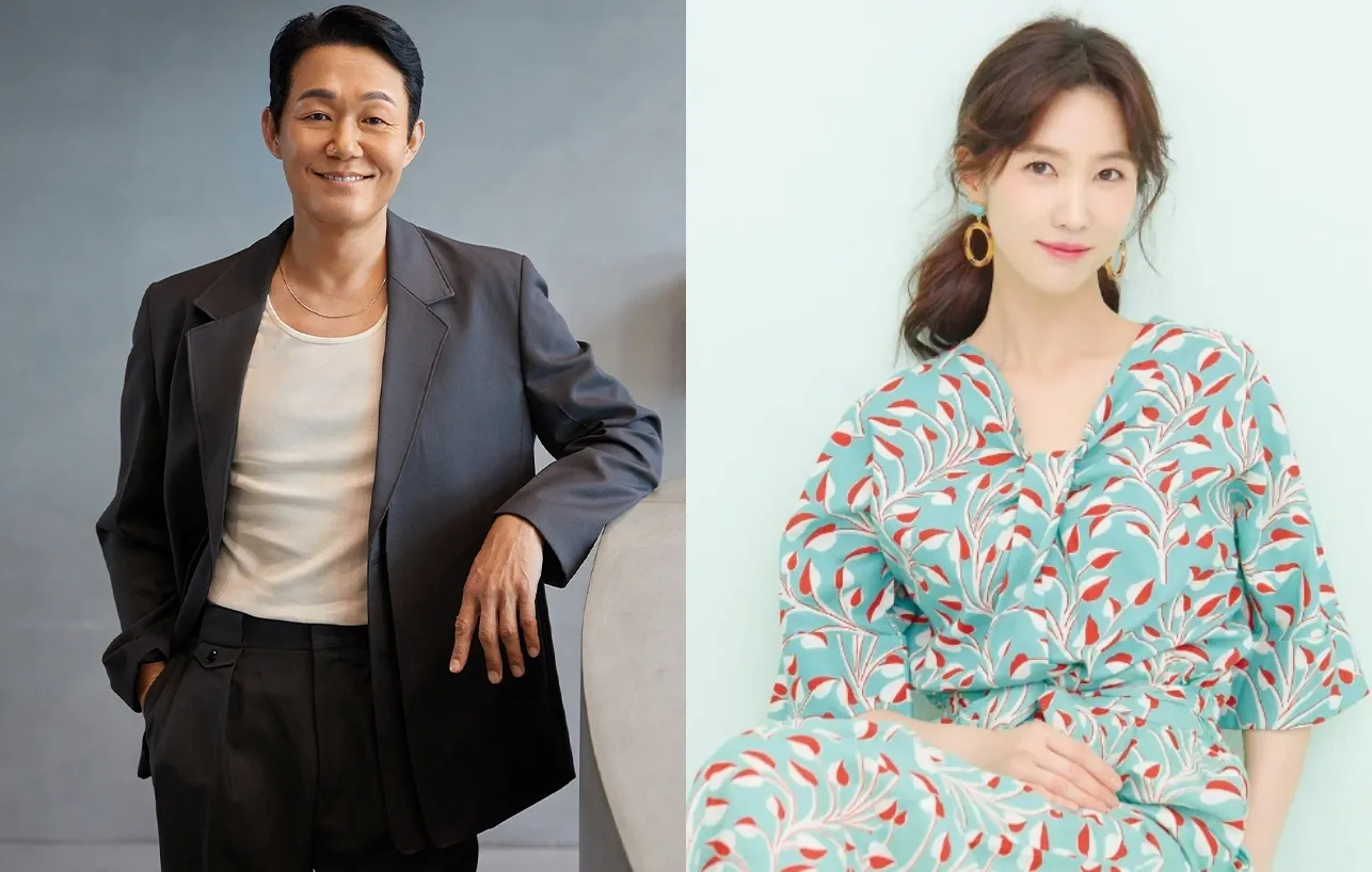 배우 박성웅(왼쪽)과 이수경. 매니지먼트 런, 코리아매니지먼트그룹(KMG)