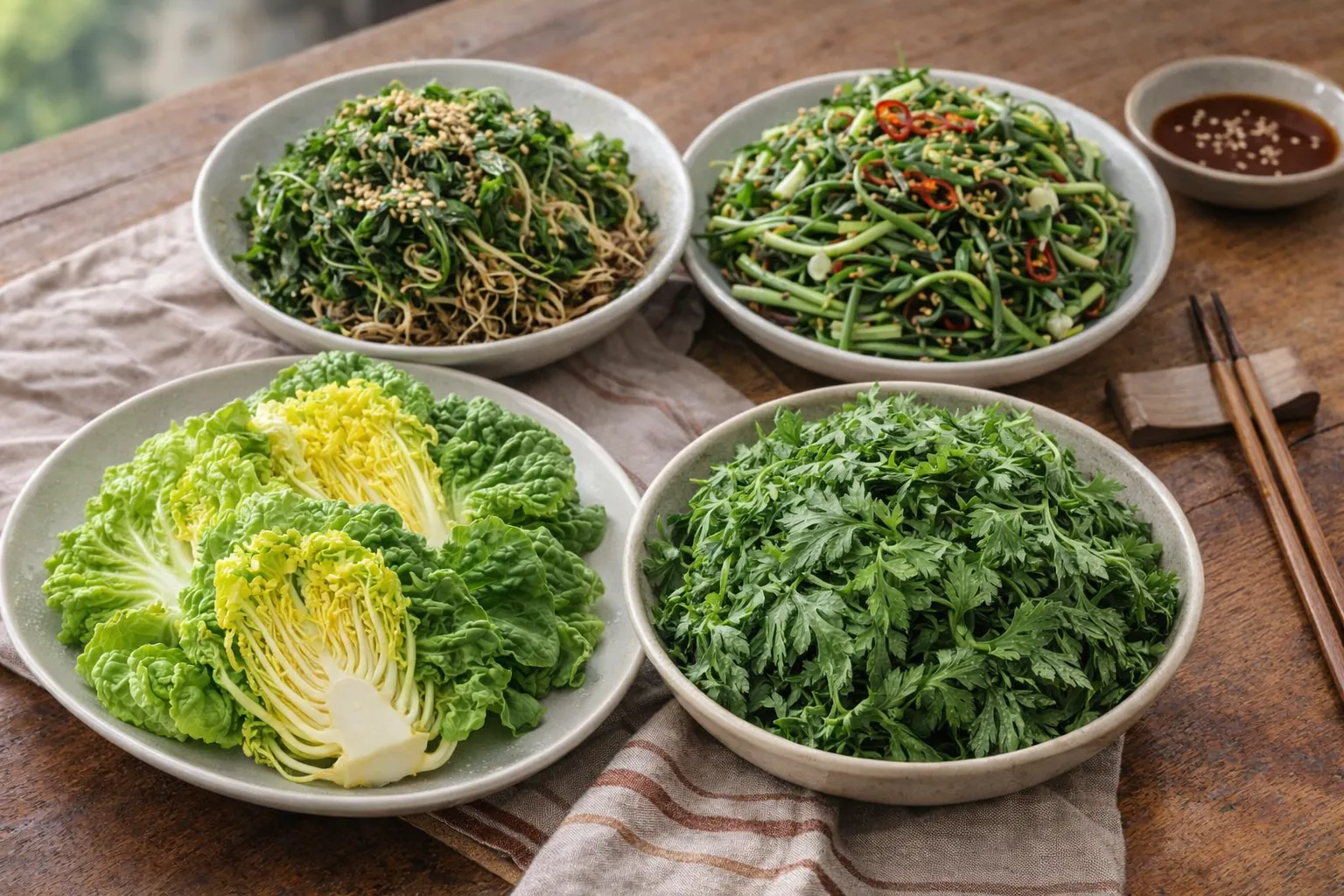 사진=봄나물 4선