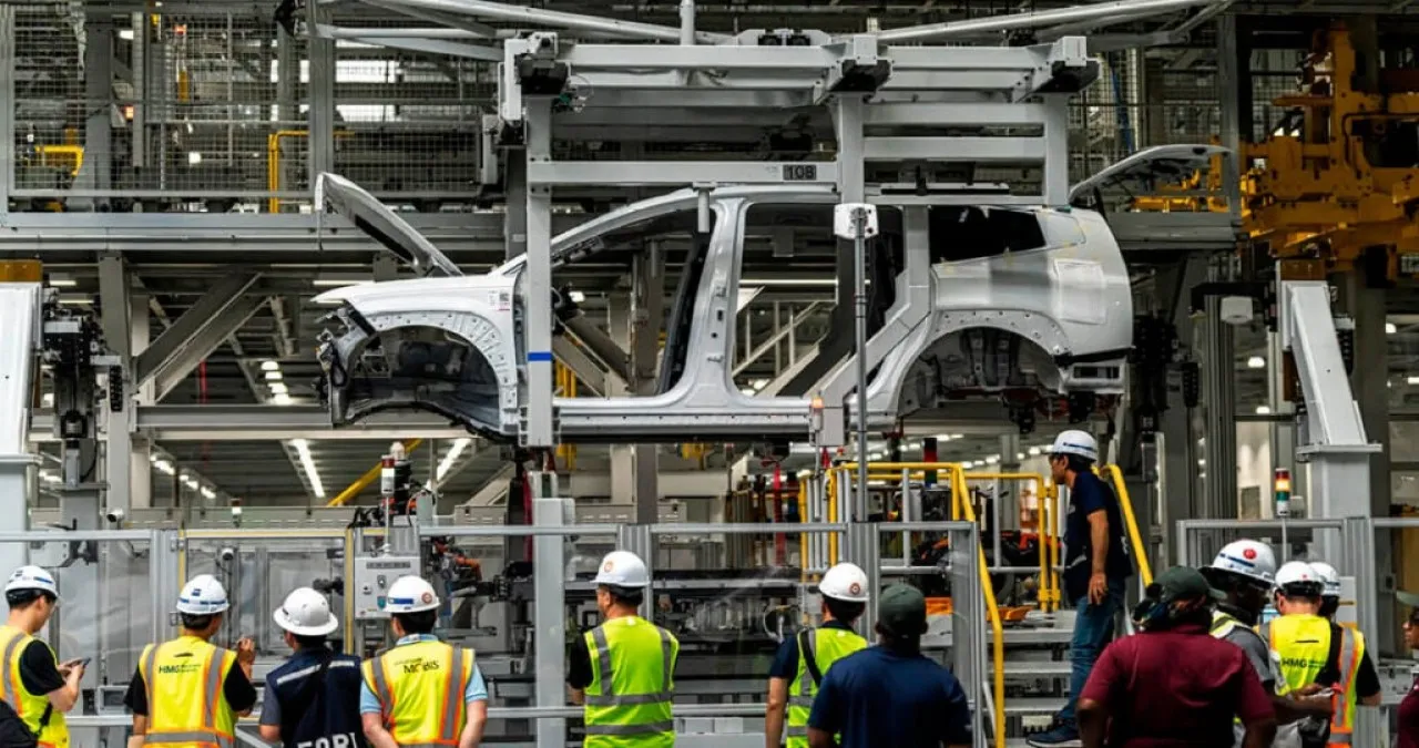 북미 현대차그룹 메타플랜트 아메리카(HMGMA)에서 생산되는 아이오닉9 / 사진=현대차