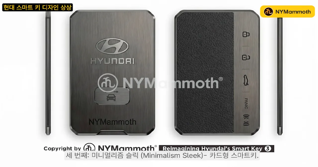 현대 스마트키 디자인 상상도 / 유튜브 ‘뉴욕맘모스 NYMammoth’
