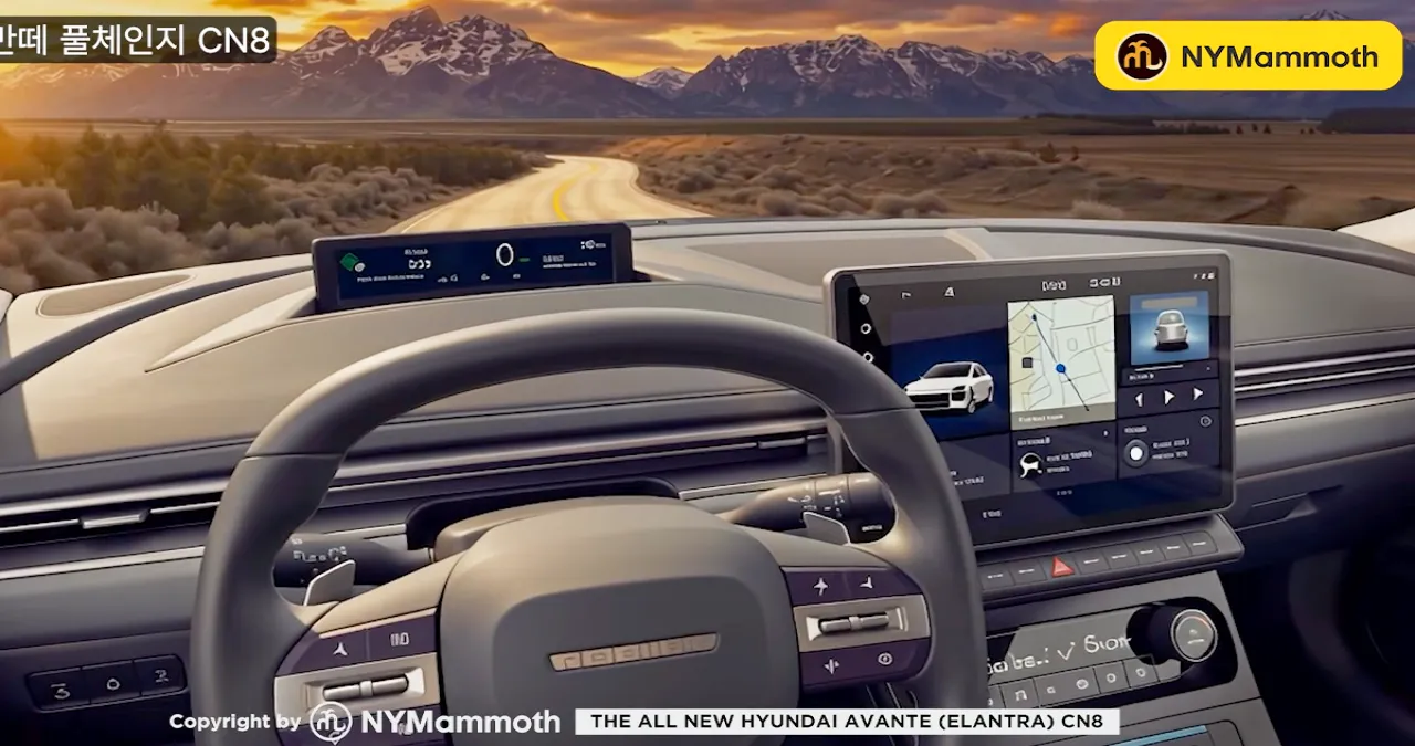 아반떼 풀체인지 실내 예상도 / 유튜브 ‘뉴욕맘모스 NYMammoth’