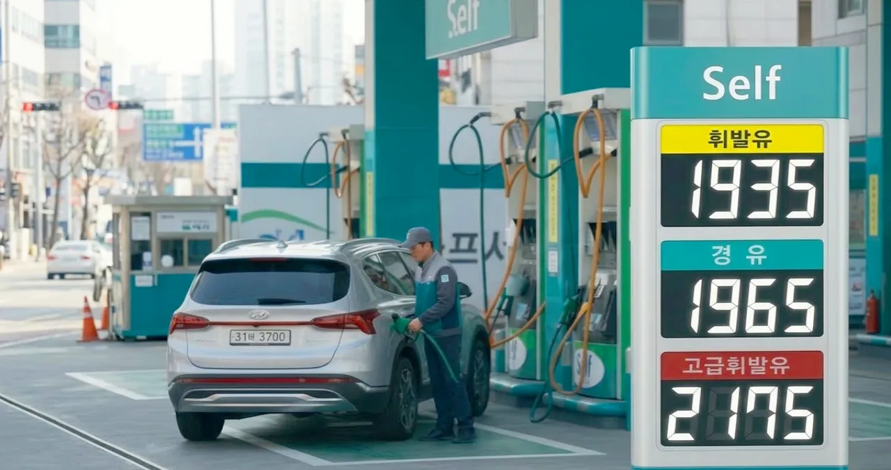 주유소 기름 가격판