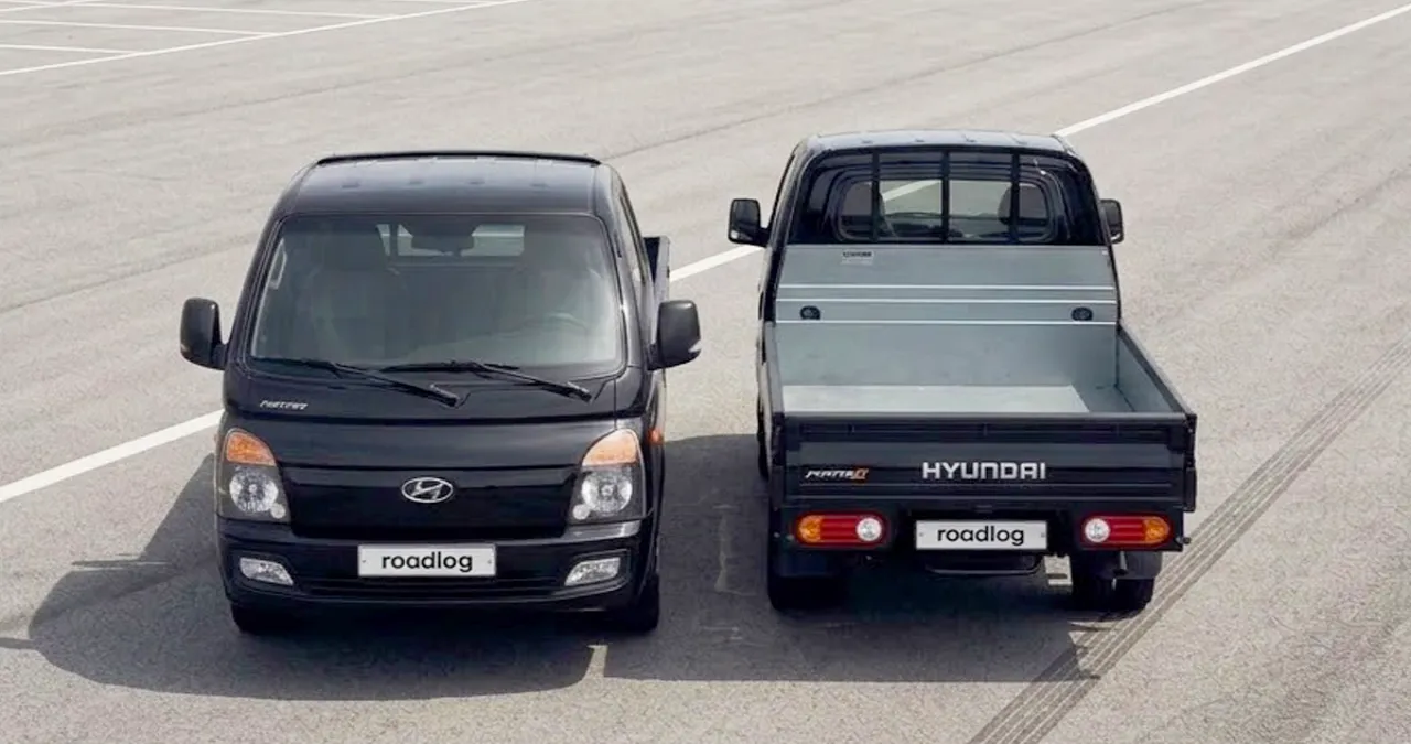 검은색 포터 차량