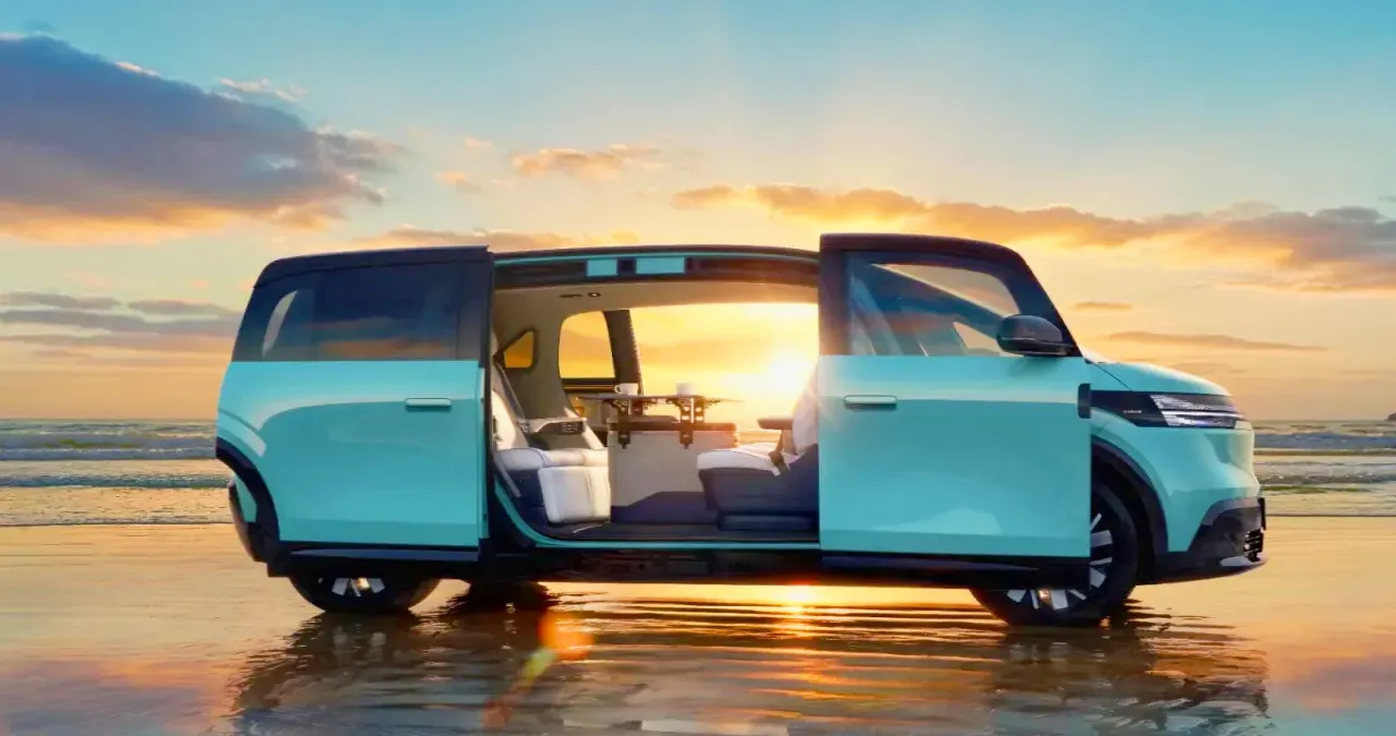 양쪽으로 개폐 되는 슬라이딩 도어 예시 / 지커