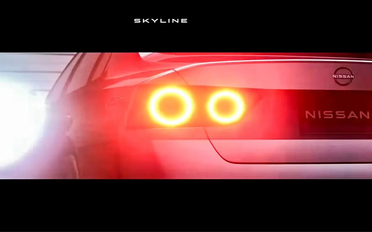 스카이라인 티저 - 출처 : 닛산