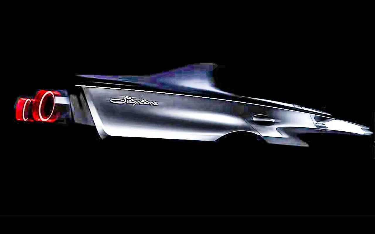 스카이라인 티저 - 출처 : 닛산