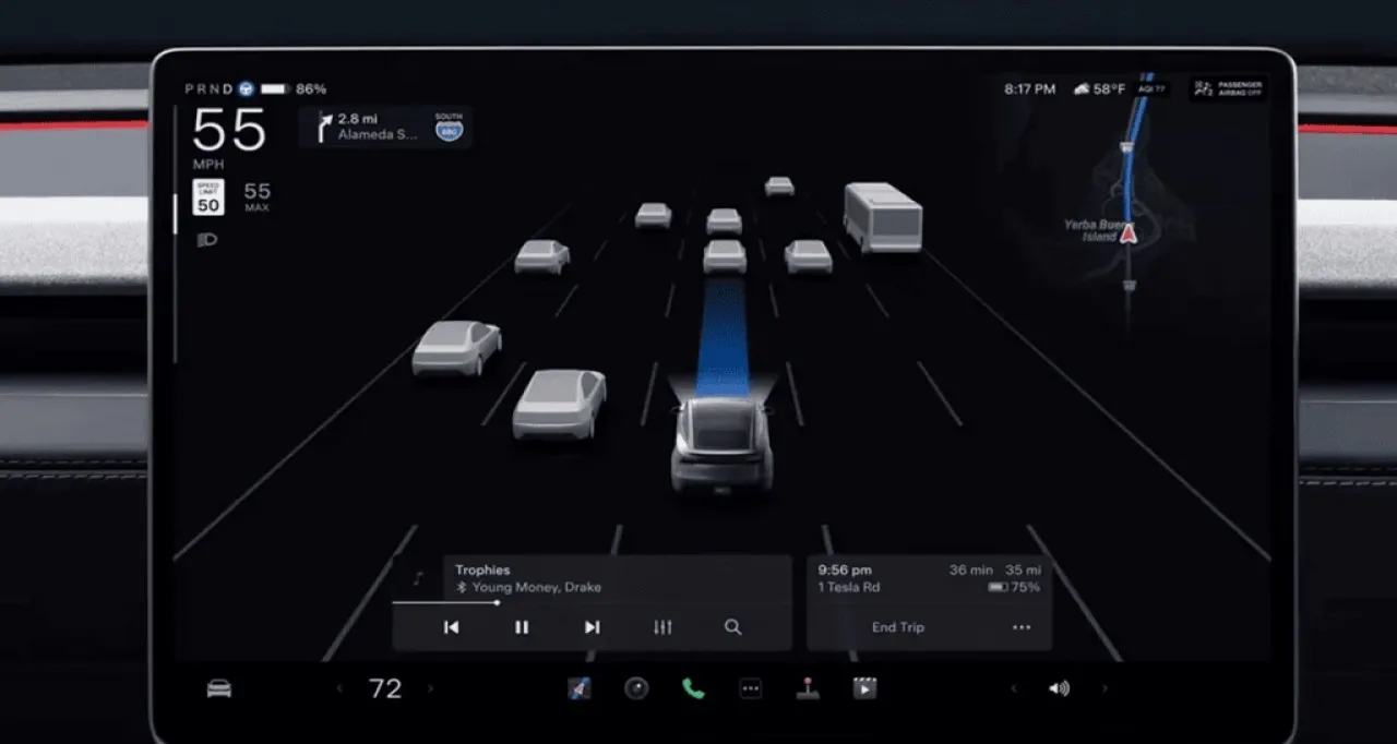 테슬라 모델Y 주니퍼 디스플레이 / 사진=테슬라