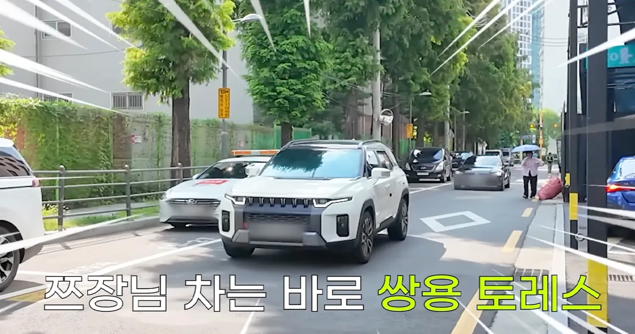 쯔양의 차 KGM 토레스 / 유튜브 ‘쯔양밖정원’