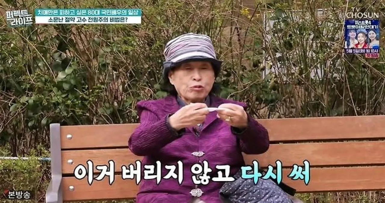 배우 전원주. TV조선 ‘퍼펙트 라이프’ 방송화면