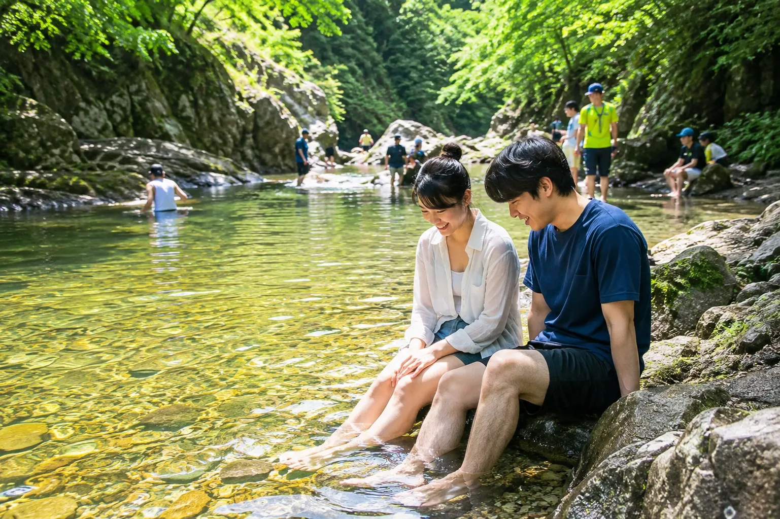 사진=강원 인제 아침가리계곡, 생성형 이미지