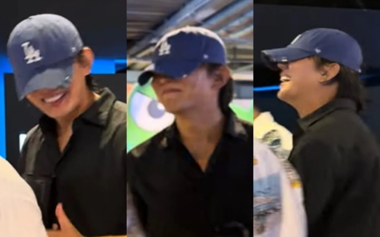 영화 ‘호프’ VIP 시사회서 포착된 유아인. 유튜브 캡처