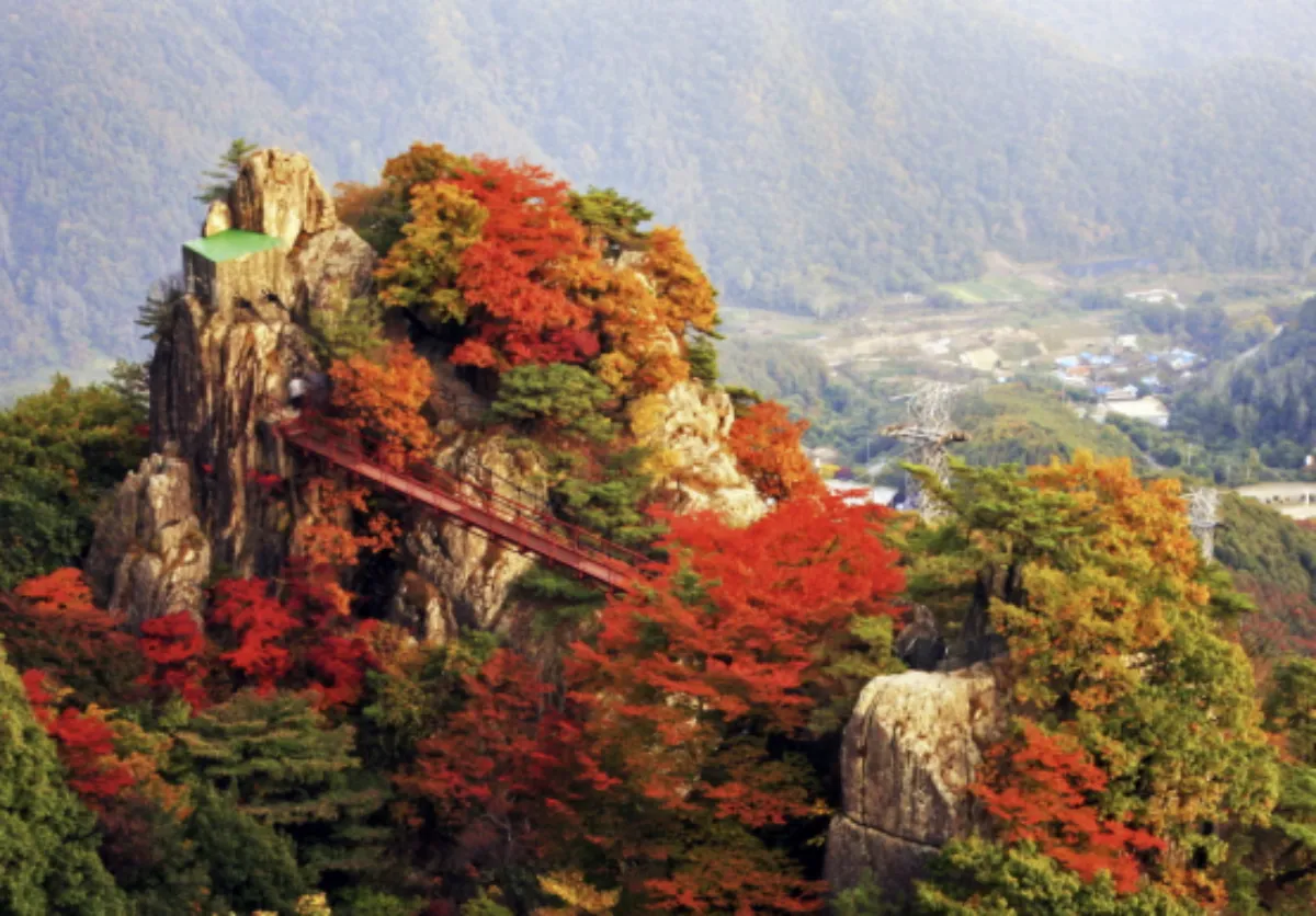 사진 : 전북 완주 대둔산공원 구름다리 / 완주군제공