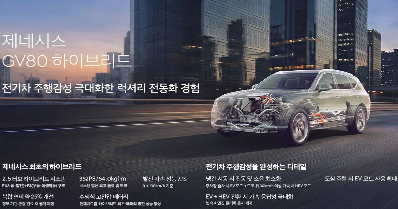 GV80 하이브리드 시스템 개요 / 제네시스