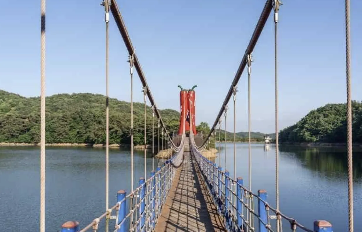 사진 : 충청남도 천장호 출렁다리 / 대한민국 구석구석