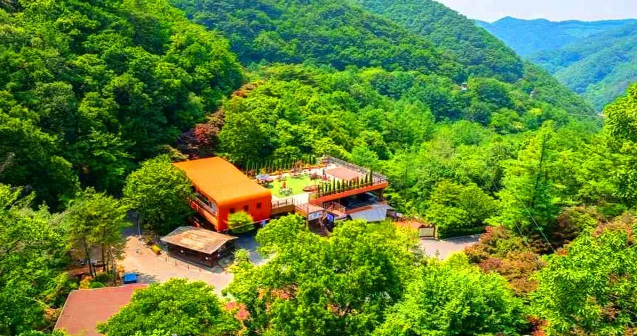 좌구산 자연휴양림 항공뷰 / 사진=한국관광콘텐츠랩
