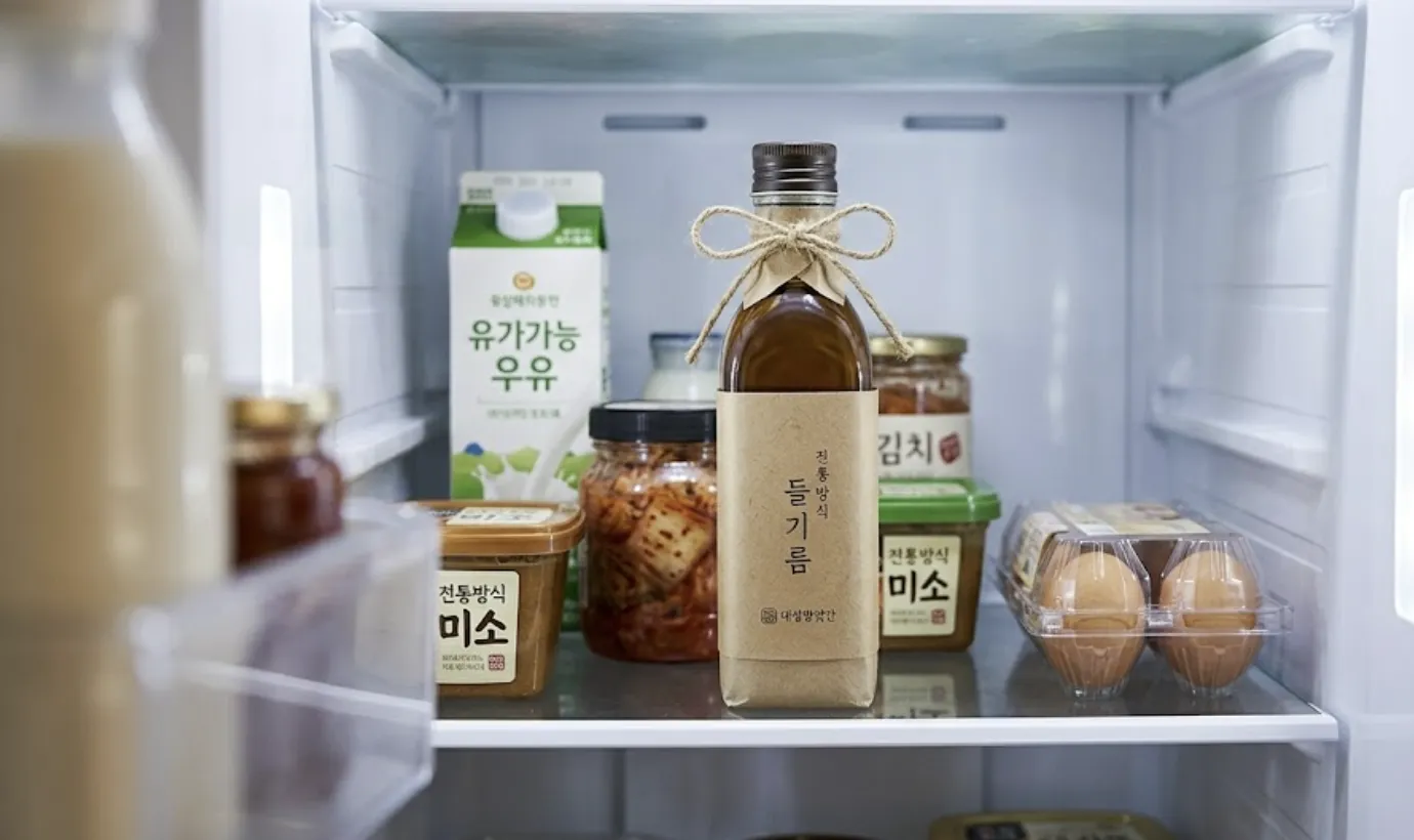 사진 : 들기름 / 생성형 이미지