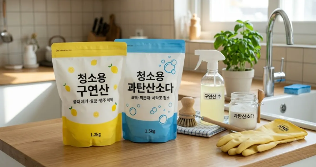 사진 : 청소세제 / 생성형 이미지