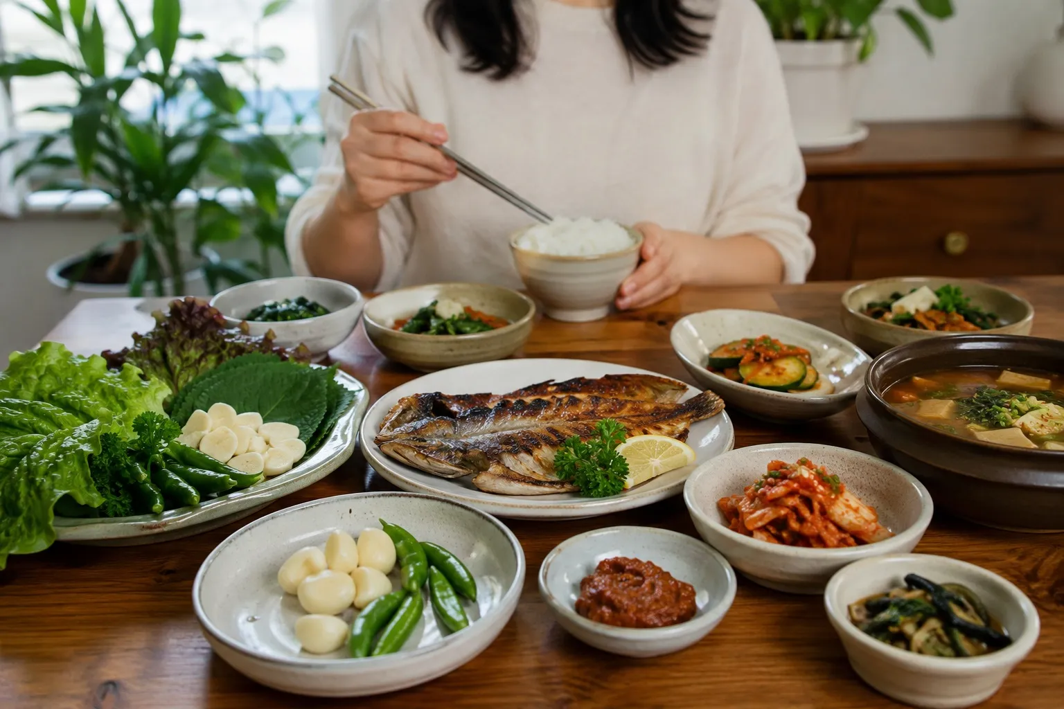 마늘은 채소와 단백질이 어우러진 균형 잡힌 식단 속에서 더 의미가 있다