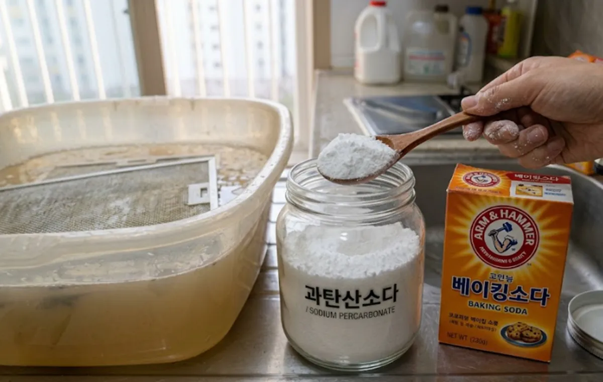 사진 : 주방 후드 필터  / 생성형 이미지