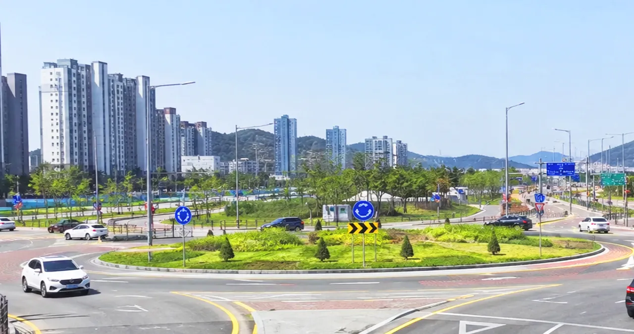 회전교차로 전경