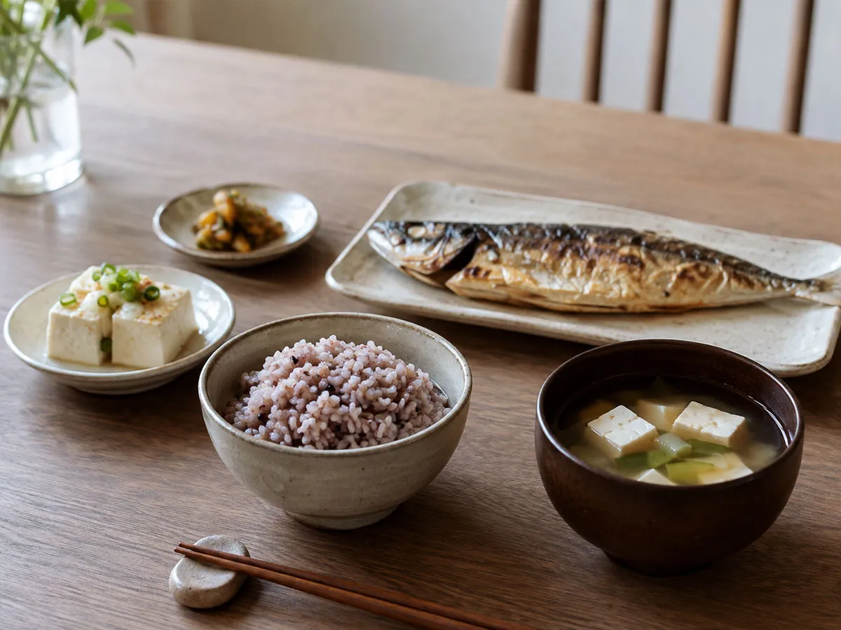 잡곡밥과 두부, 생선처럼 짠 반찬 의존도를 낮춘 식사가 부담을 줄이는 데 도움이 된다.